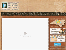 Tablet Screenshot of piedmontpersonalbuilders.com